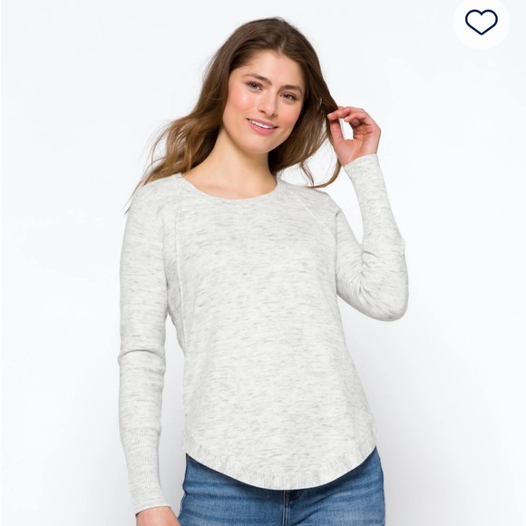 RD Style Sweaters - EUC! RD Style's McKinley Ribbed Detail Sweater Women's Gray L/S Top Size Large